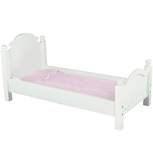 wooden 18 inch doll bed